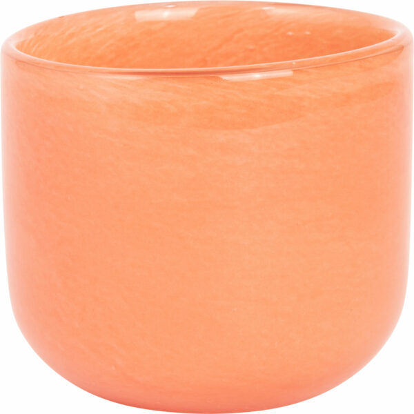 Lyslykt Castel glass liten corall