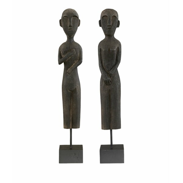 AW ZIKA &amp RAMA 2-pack trästatyer 06-31019  Ornamenter