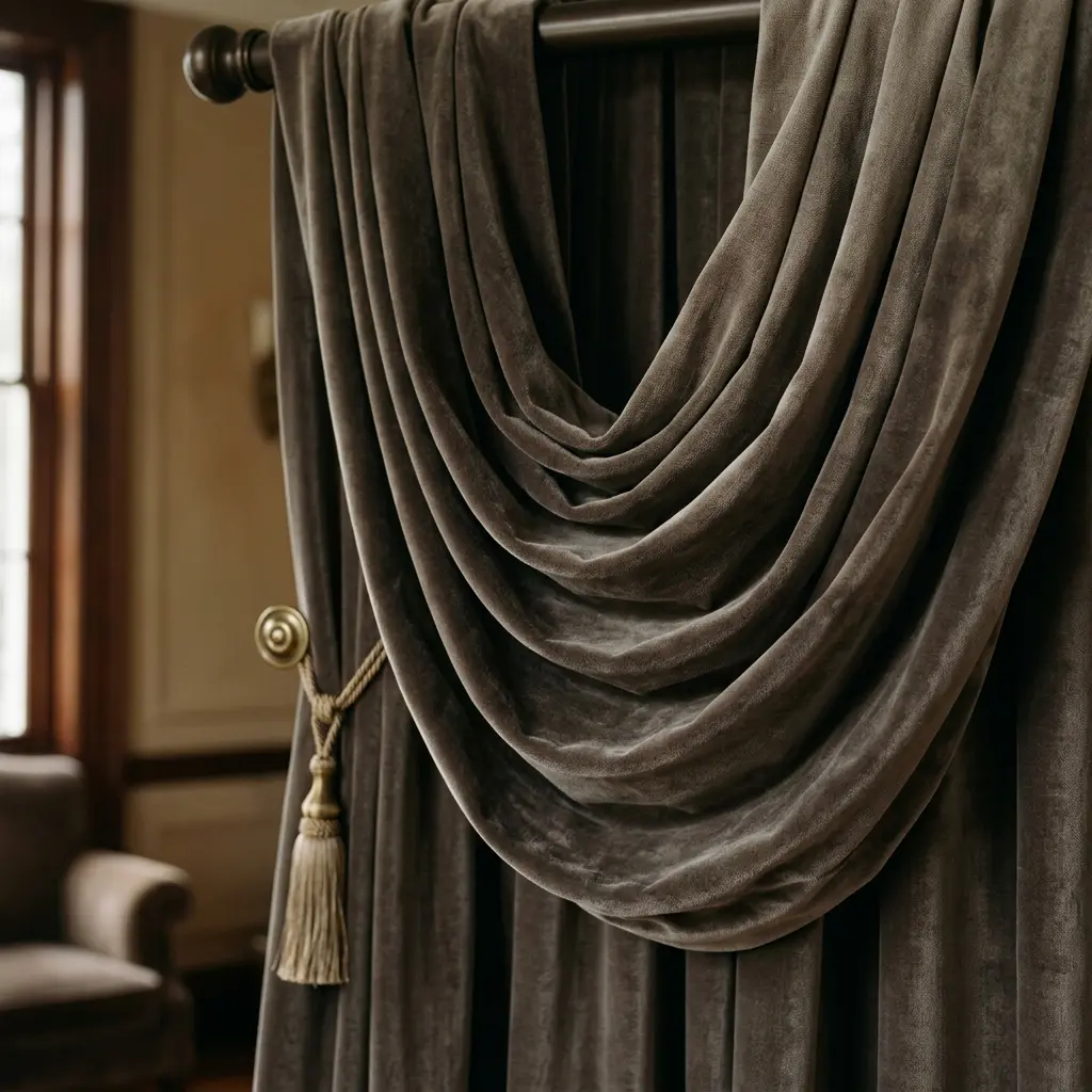 Draped Curtain Textiles