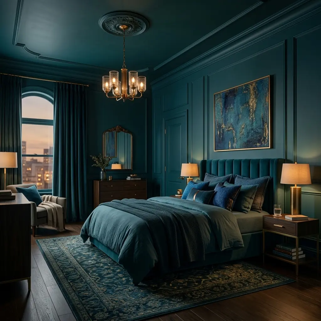 Color drenching i teal