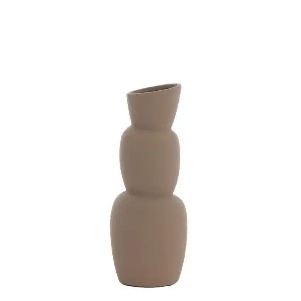 VASE ARAM CERAMICS BROWN Ø14.5